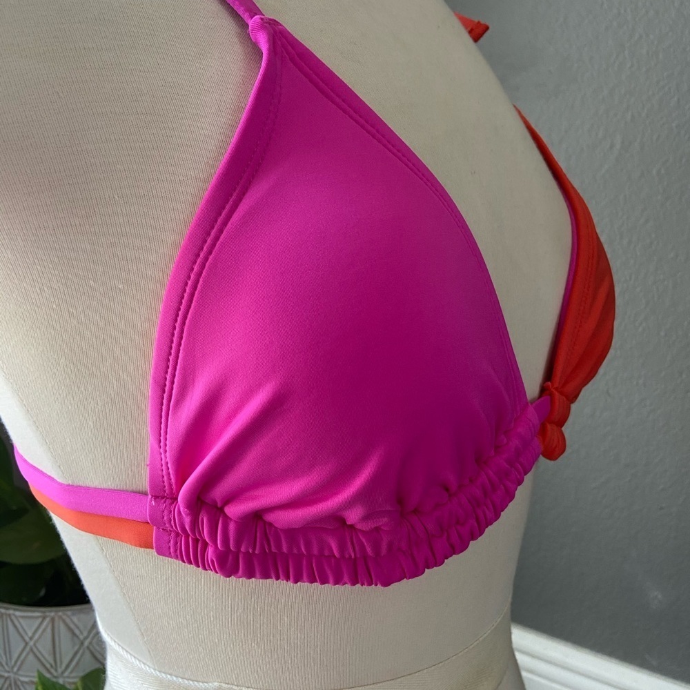 Sugar Beach pink and orange bikini top - Picture 7 of 8